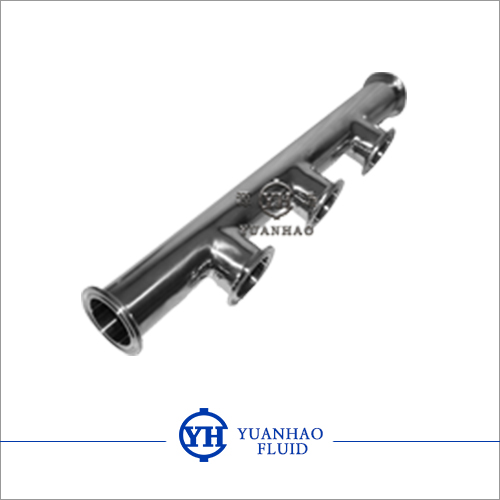 Sanitary clamp branch pipe