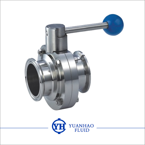 Sanitary clamp butterfly valve