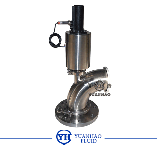 Sanitary pneumatic tank bottom valve 
